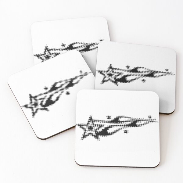 Item preview, black y2k stars designed and sold by itswallcraft.
