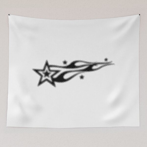 Item preview, black y2k stars designed and sold by itswallcraft.