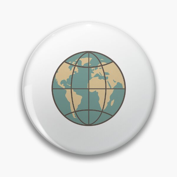 Item preview, Retro Globe Line Icon designed and sold by Le Grand Requin.