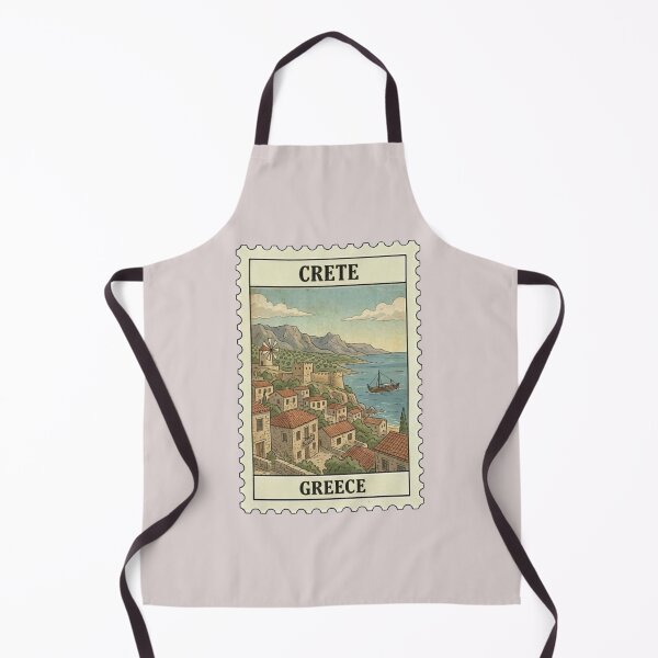 Item preview, Vintage Crete Greece Travel Stamp designed and sold by allaboutstamps.