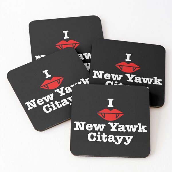 Item preview, I Heart New Yawk Citayy -  Lazlo What We Do in The Shadows, white type designed and sold by ABitOnTheSide.