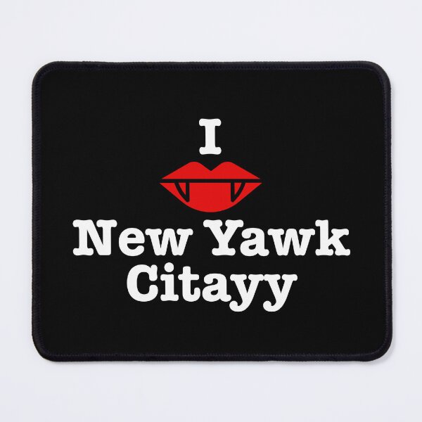 Item preview, I Heart New Yawk Citayy -  Lazlo What We Do in The Shadows, white type designed and sold by ABitOnTheSide.