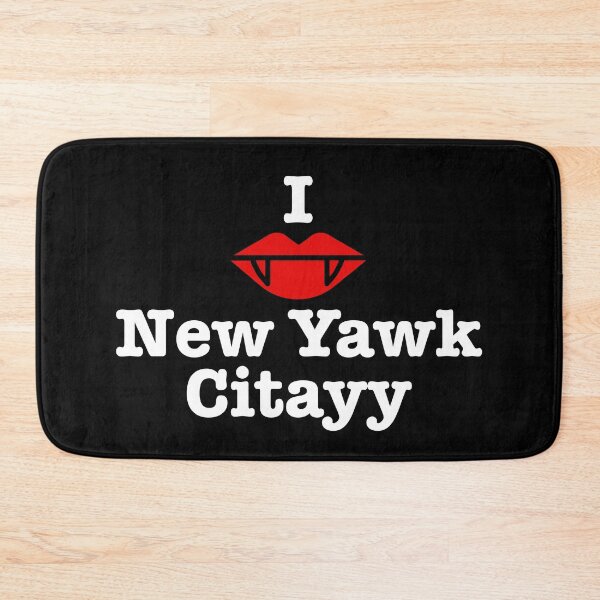 Item preview, I Heart New Yawk Citayy -  Lazlo What We Do in The Shadows, white type designed and sold by ABitOnTheSide.