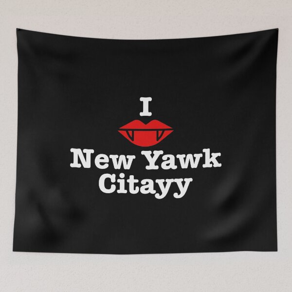 Item preview, I Heart New Yawk Citayy -  Lazlo What We Do in The Shadows, white type designed and sold by ABitOnTheSide.
