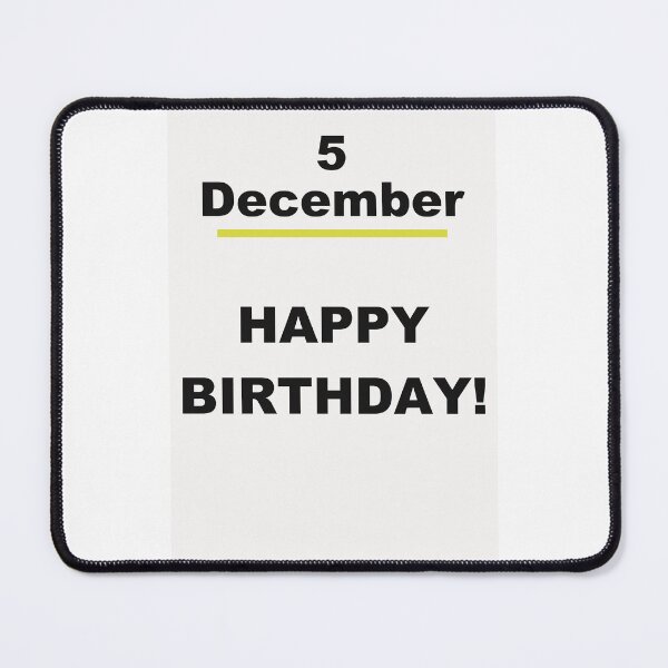 Item preview, Minimalist Happy Birthday Design — December 5 designed and sold by ariksworld.