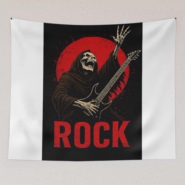 Item preview, Scream of the Stage – Grim Reaper Rockstar Design designed and sold by denip.