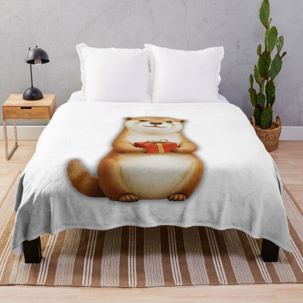 Item preview, Charming Christmas Otter Holding a Gift – Cozy Cute Animal Design designed and sold by Otterly Cute.