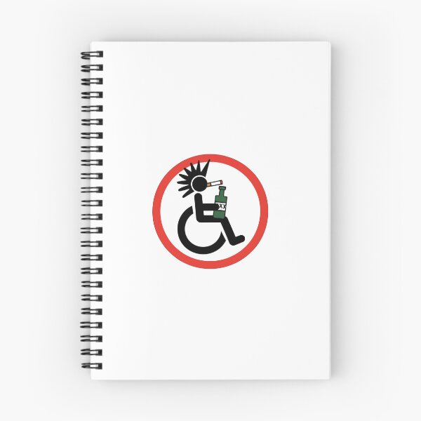 Item preview, Disabled Punk Rock Symbol / Satirical Road Sign Icon designed and sold by Студия SRV.