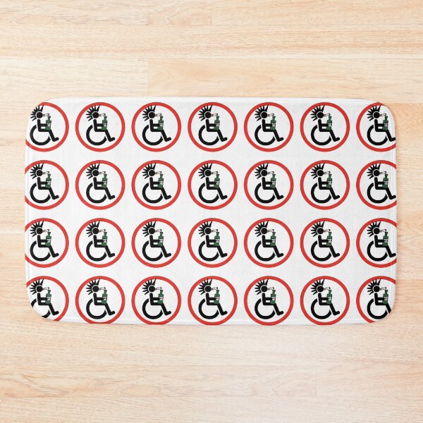 Item preview, Disabled Punk Rock Symbol / Satirical Road Sign Icon designed and sold by Студия SRV.