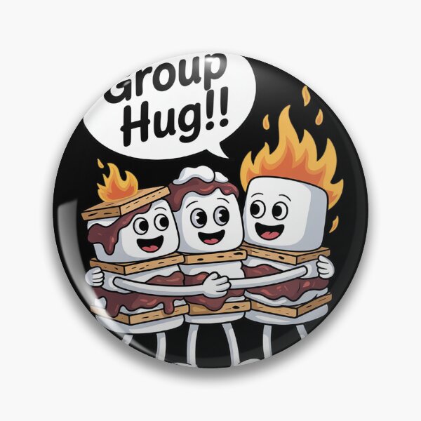 Item preview, Group Hug Marshmallow Campfire Smores Funny Camping 12  designed and sold by NailMolisa.