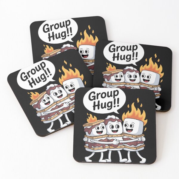Item preview, Group Hug Marshmallow Campfire Smores Funny Camping 12  designed and sold by NailMolisa.