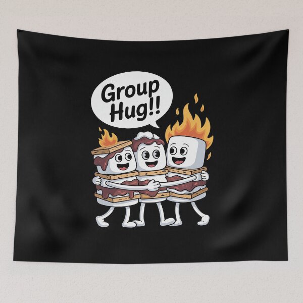 Item preview, Group Hug Marshmallow Campfire Smores Funny Camping 12  designed and sold by NailMolisa.