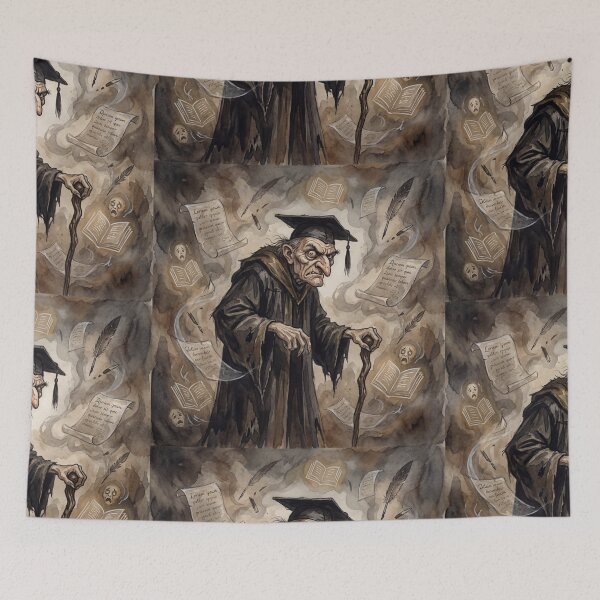 Item preview, Wackford Squeers from Nicholas Nickleby Characters from Dickens series illustration watercolor art designed and sold by Vintage Designs +.