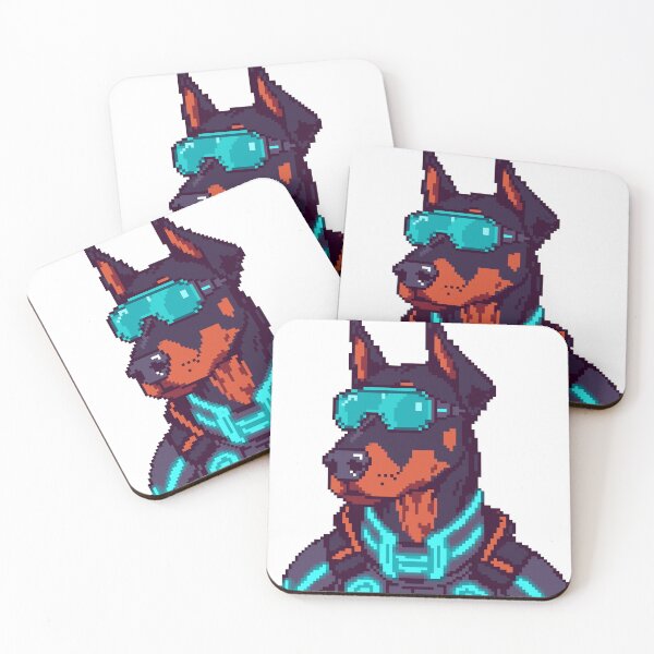 Item preview, cyberpunk dog designed and sold by itswallcraft.