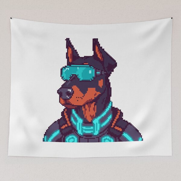 Item preview, cyberpunk dog designed and sold by itswallcraft.