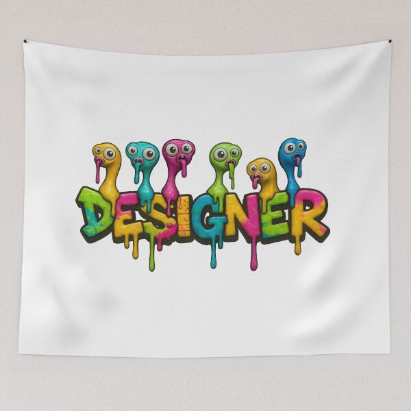 Item preview, Colorful Dripping Designer Typography Art designed and sold by Mastermind-Art.