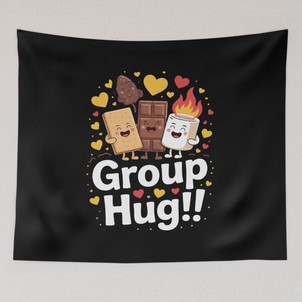 Item preview, Group Hug Marshmallow Campfire Smores Funny Camping 111  designed and sold by NailMolisa.