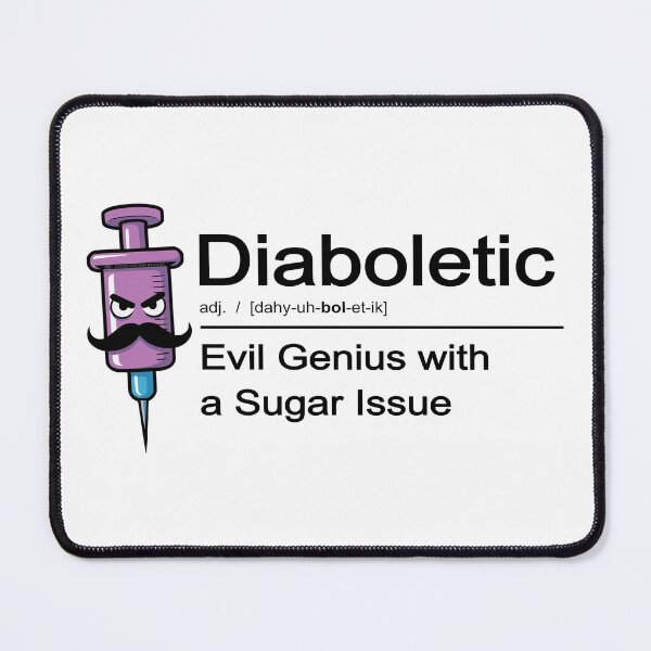 Item preview, Diaboletic - Evil Genius with a Sugar Issue designed and sold by TeeZenDesigns.