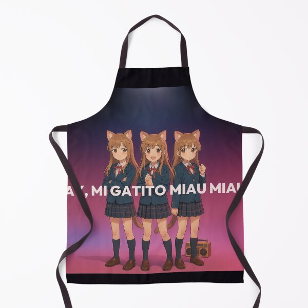 Item preview, AY, MI GATITO MIAU MIAU - Kawaii Cat Meme Trio Illustration designed and sold by Mog Mog Eatalot – Tokyo x A’dam Mashup.