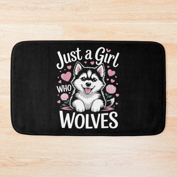 Item preview, Cute Wolf Lover Just a Girl Who Loves Wolves  designed and sold by MyzoToyota.