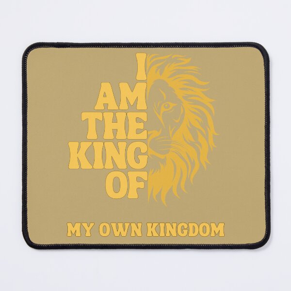 Item preview, I Am the King of My Own Kingdom T-Shirt – Lion Motivation Quote designed and sold by MUKUND FASHION DESIGN.