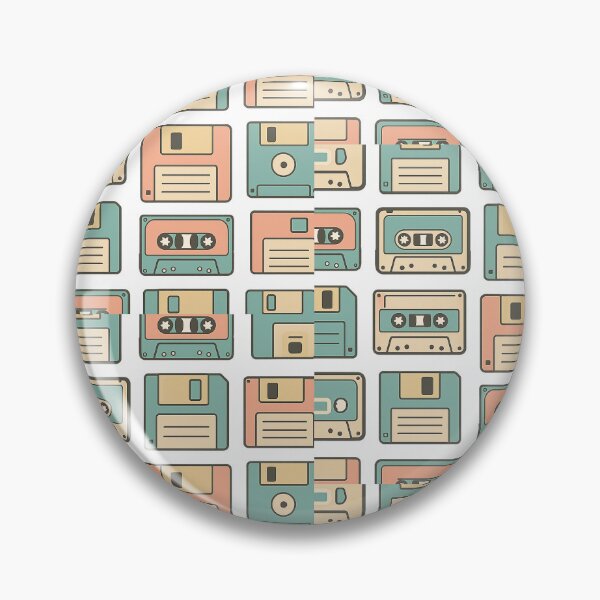 Item preview, Retro Media Icon Pattern designed and sold by Le Grand Requin.