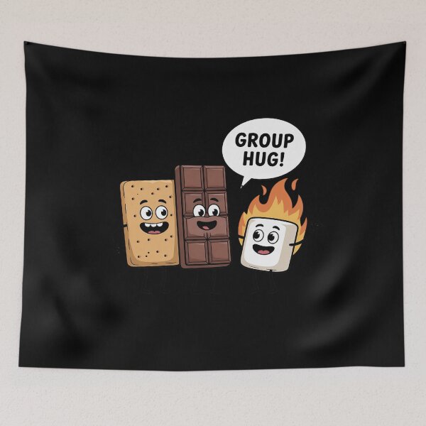 Item preview, Group Hug Marshmallow Campfire Smores Funny Camping1  designed and sold by NailMolisa.