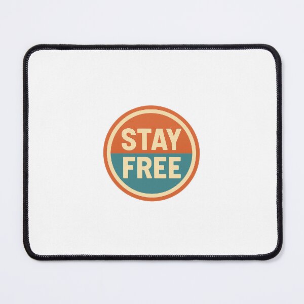 Item preview, Retro Stay Free Badge designed and sold by Le Grand Requin.