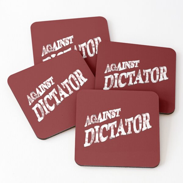Item preview, Against Dictator – Bold Political Resistance Typography designed and sold by denip.