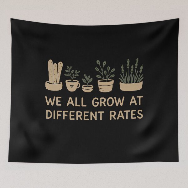 Item preview, We All Grow at Different Rates Back to School Teacher designed and sold by hemagamo.