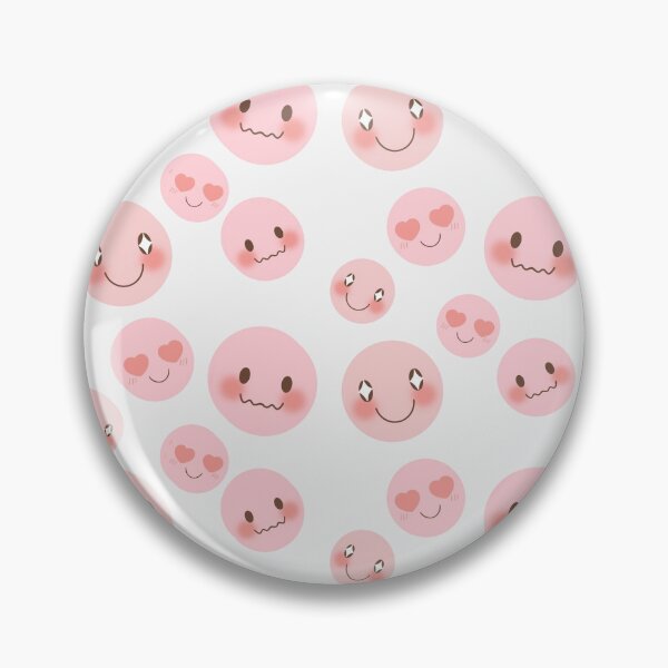 Artikelvorschau, Niedliches rosa Smiley-Gesichtsmuster entworfen und verkauft von Porpor Artwork.