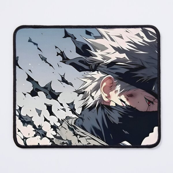 Item preview, Kakashi Hatake- Masked Ninja Warrior in Motion – Anime Shinobi Fragment Art designed and sold by Dyan4.