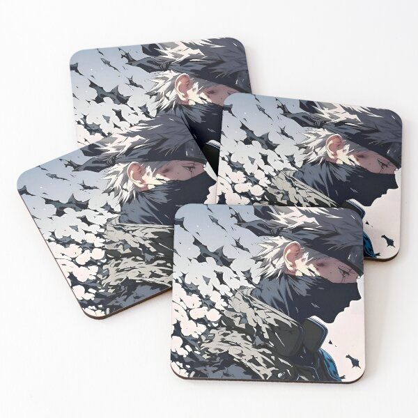 Item preview, Kakashi Hatake- Masked Ninja Warrior in Motion – Anime Shinobi Fragment Art designed and sold by Dyan4.