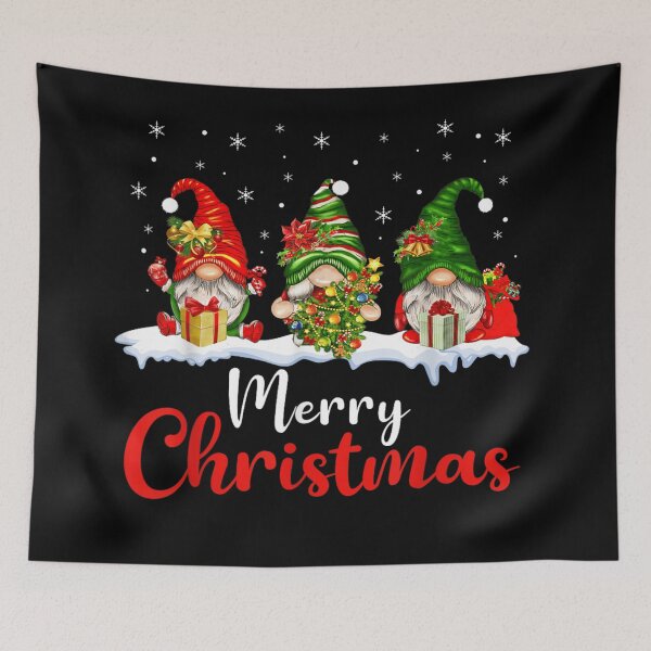 Item preview, Three Merry Christmas Gnomes With Presents Holiday Season Graphic Art designed and sold by EricCotanori.