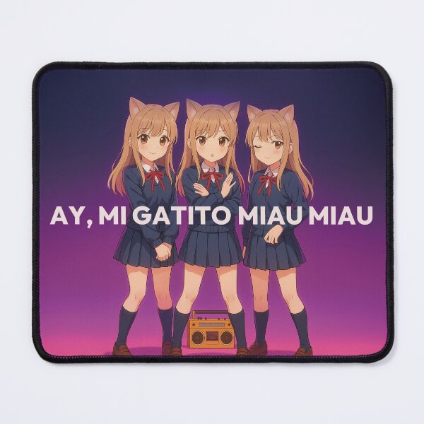 Item preview, AY, MI GATITO MIAU MIAU - Subtle Kawaii Cat Meme Illustration designed and sold by Mog Mog Eatalot – Tokyo x A’dam Mashup.