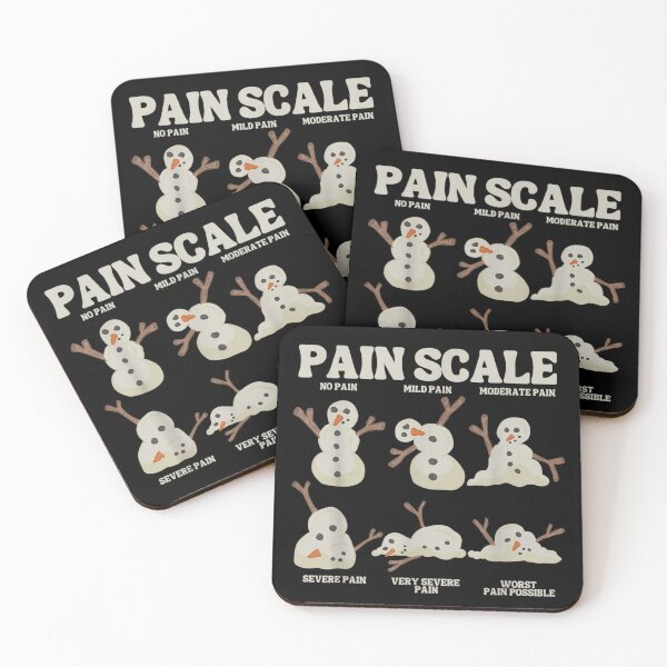 Item preview, Snowman Pain Scale Funny Winter Christmas Melting Humor Graphic designed and sold by EricCotanori.