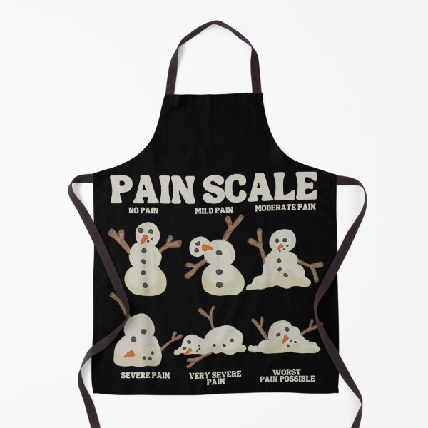 Item preview, Snowman Pain Scale Funny Winter Christmas Melting Humor Graphic designed and sold by EricCotanori.