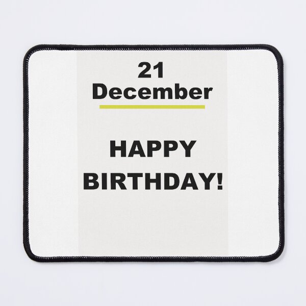 Item preview, Minimalist Happy Birthday Design — December 21 designed and sold by ariksworld.