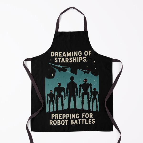 Item preview, Dreaming Of Starships Prepping For Robot Battles designed and sold by TeeTimeTreasure.