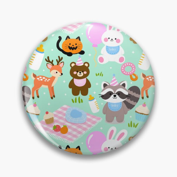 Item preview, Baby Shower Forest Picnic Seamless designed and sold by KJackArtwork.