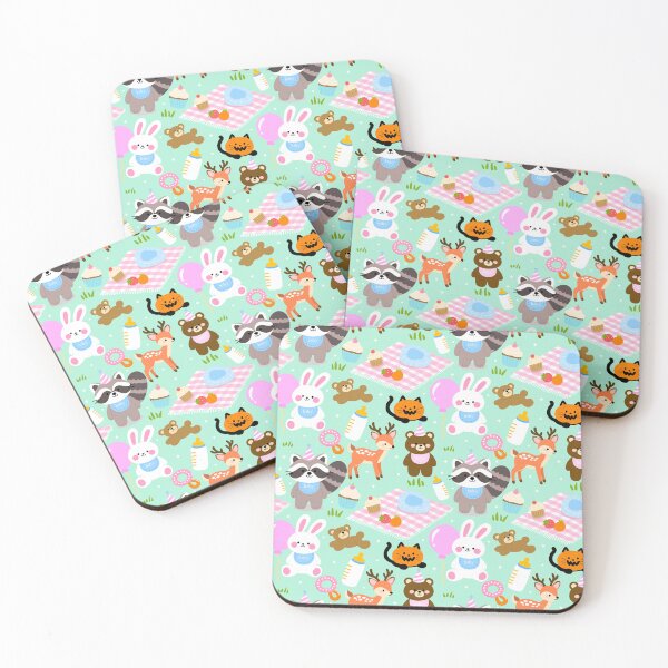 Item preview, Baby Shower Forest Picnic Seamless designed and sold by KJackArtwork.