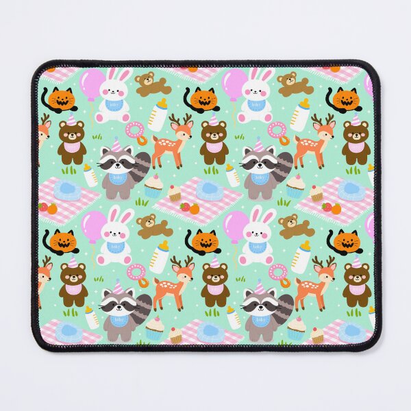 Item preview, Baby Shower Forest Picnic Seamless designed and sold by KJackArtwork.