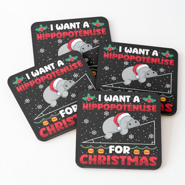 Item preview, I Want A Hippopotenuse For Christmas Funny Math Teacher Joke designed and sold by EricCotanori.