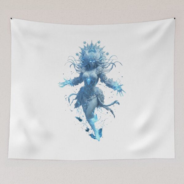 Item preview, Snow Maiden Ice Queen Fantasy designed and sold by AlexLineArt.