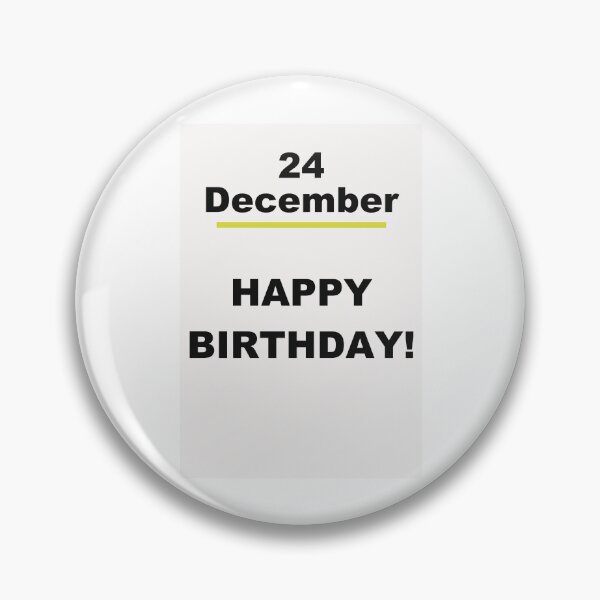 Item preview, Minimalist Happy Birthday Design — December 24 designed and sold by ariksworld.