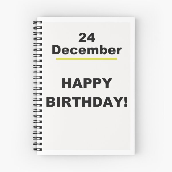 Item preview, Minimalist Happy Birthday Design — December 24 designed and sold by ariksworld.