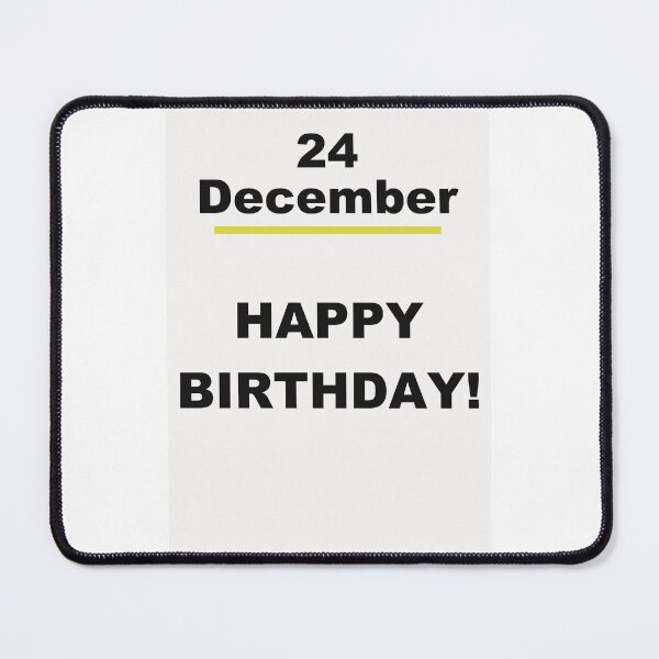 Item preview, Minimalist Happy Birthday Design — December 24 designed and sold by ariksworld.