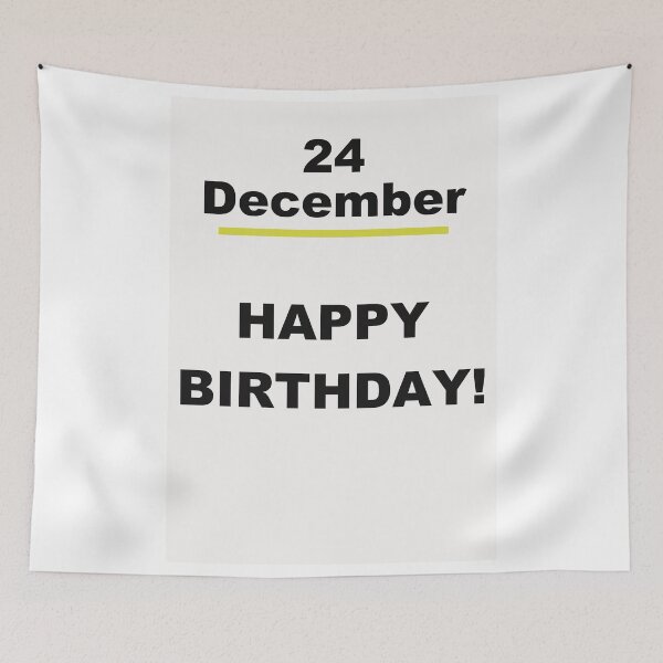 Item preview, Minimalist Happy Birthday Design — December 24 designed and sold by ariksworld.