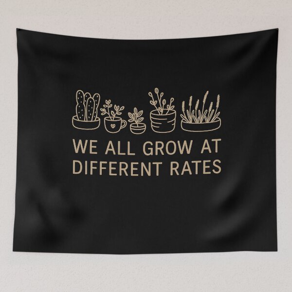Item preview, We All Grow at Different Rates Back to School Teacher designed and sold by hemagamo.
