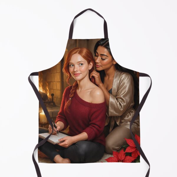 Item preview, Rowan x Shanti cozy by poinsettia fireplace glow designed and sold by CathryneDelamort.